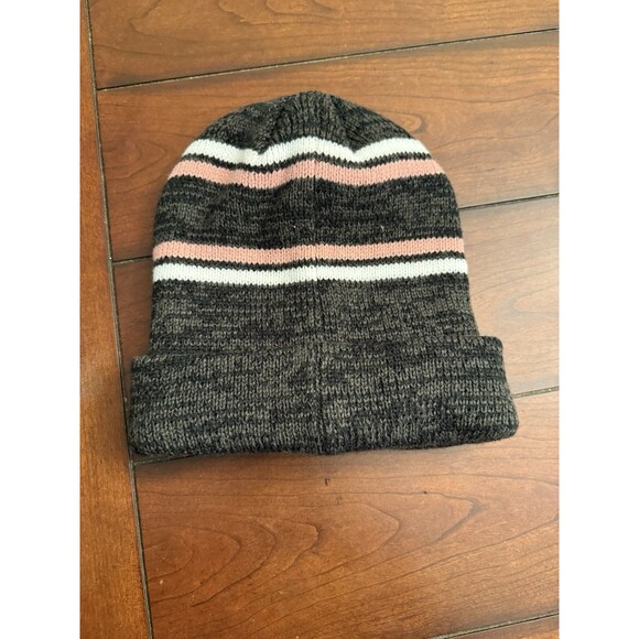 Minnesota Vikings New Era Dispatch Cuffed Knit BLK/PNK Stocking‎ Cap - NFL - Picture 1 of 2
